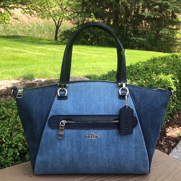 Coach Handbags - COACH 91094 DENIM PRAIRIE SATCHEL